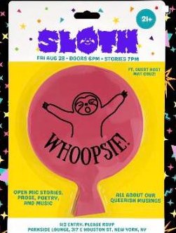 WHOOPSIE! flyer — at the Parkside Lounge